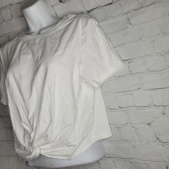 Women's Front Knot Crop Top Large - Picture 3 of 4